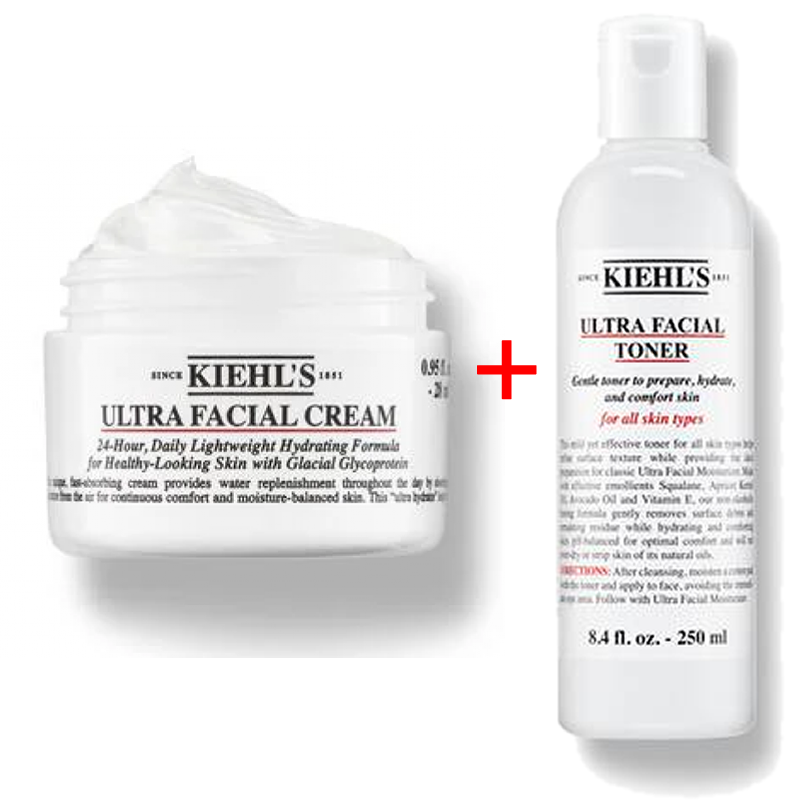 【套装】科颜氏高保湿面霜 125ml + 高保湿水 250ml