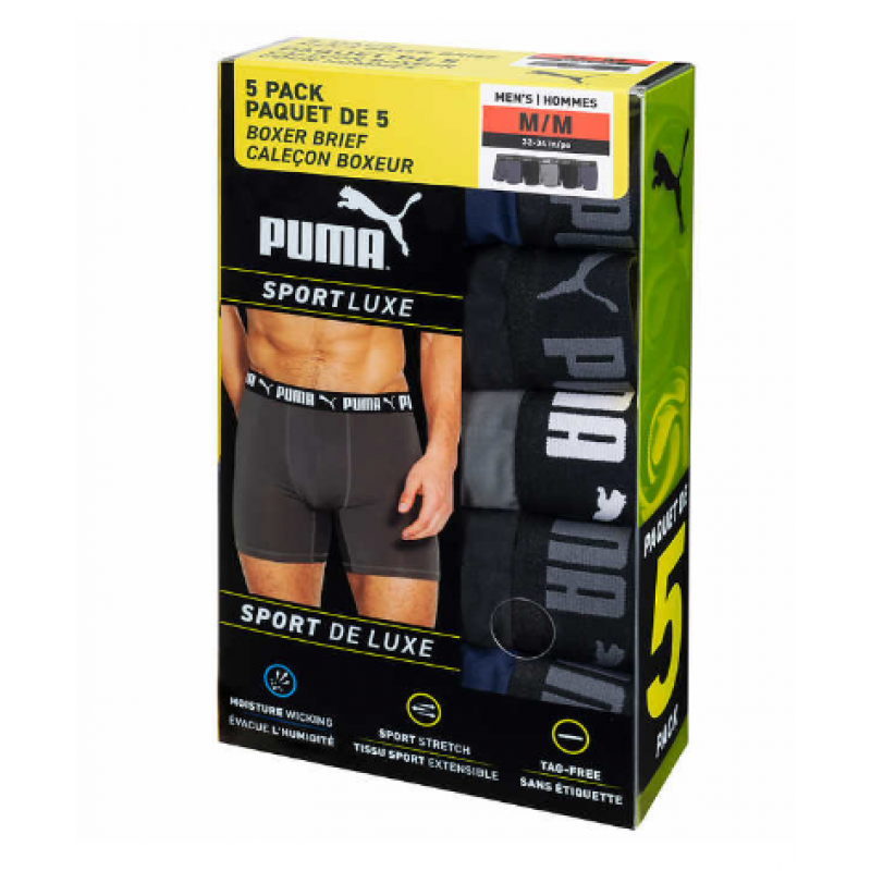 Puma 彪马 男士内裤五条装 S-XL码