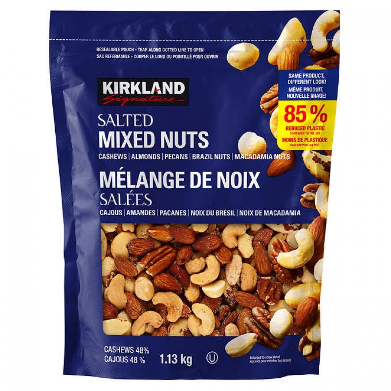Kirkland Signature 混合坚果 腰果核桃仁杏仁 盐焗咸味 1.13 kg (2.49 lb) Kirkland Signature 混合坚果 腰果核桃仁杏仁 盐焗咸味 1.13 kg (2.49 lb)