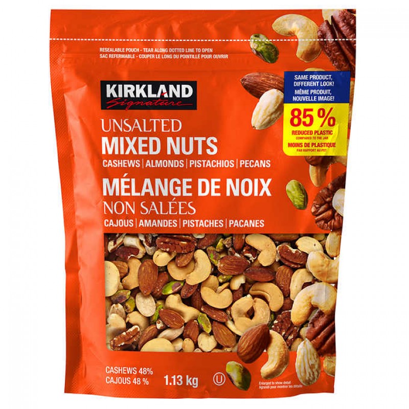 Kirkland Signature 混合坚果 腰果核桃仁杏仁 无盐原味 1.13 kg (2.49 lb) Kirkland Signature 混合坚果 腰果核桃仁杏仁 无盐原味 1.13 kg (2.49 lb)