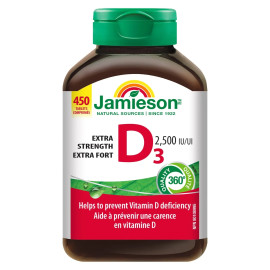 Jamieson 维生素 D3 2500IU 450粒
