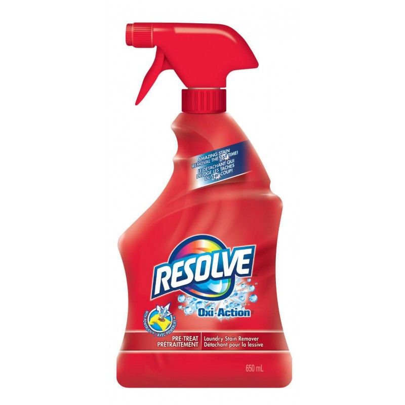 Resolve Oxi-Action, Laundry Stain Remover, Pre-Treat Trigger, 650 ml Resolve Oxi-Action, Laundry Stain Remover, Pre-Treat Trigger, 650 ml