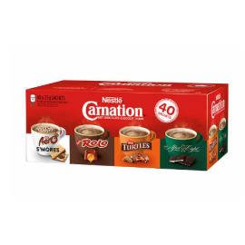 Nestle Carnation Hot Chocolate Variety Pack, 40 x 25 g Nestle Carnation Hot Chocolate Variety Pack, 40 x 25 g