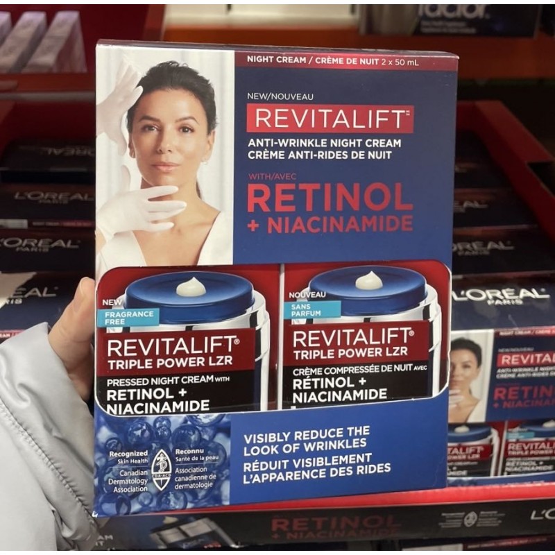 L'oreal 欧莱雅 抗皱面霜 保湿霜 晚霜款 50ml*2 L'oreal 欧莱雅 抗皱面霜 保湿霜 晚霜款 50ml*2