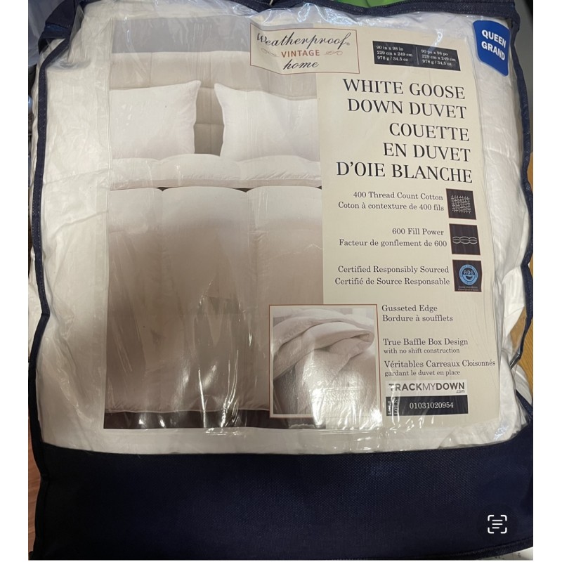 weatherproof vintage home white goose down duvet