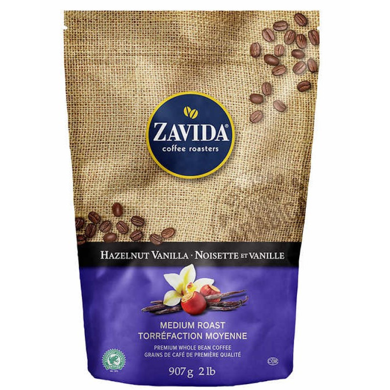Zavida's 香草榛子口味咖啡豆 907g