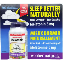 Webber Naturals 褪黑素 安睡宝 5mg 300粒