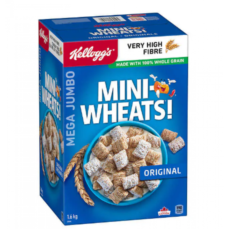 Kellogg's 迷你谷物麦丝卷, 1.6kg