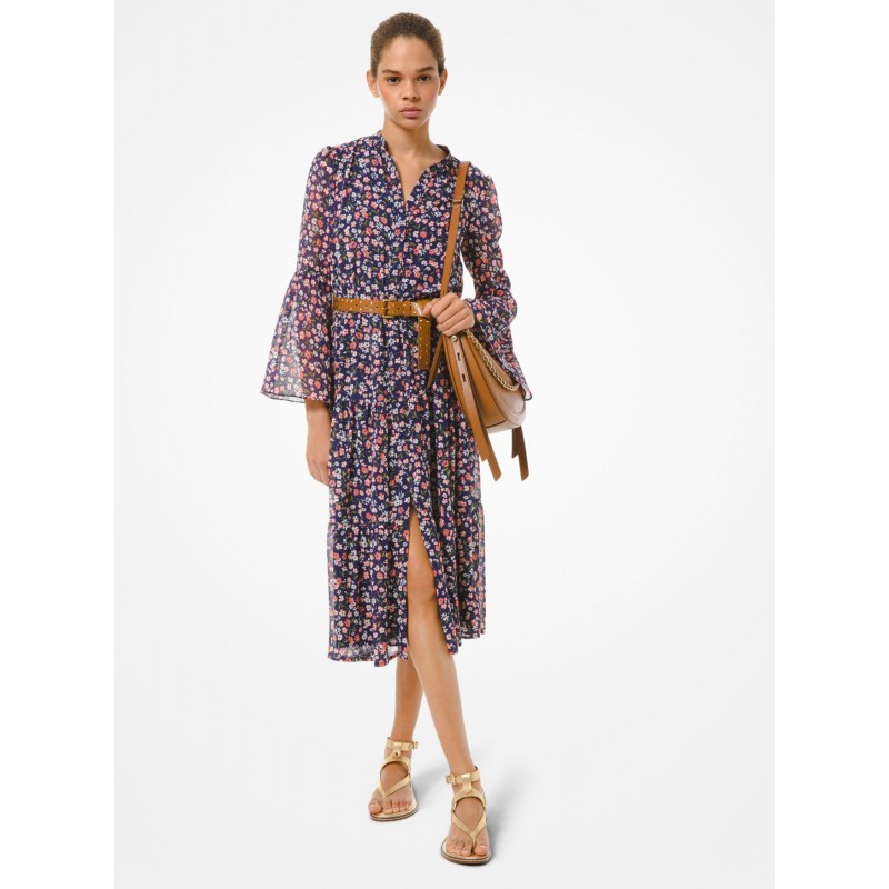 MICHAEL MICHAEL KORS MK 连衣裙 Floral Georgette Dress S MICHAEL MICHAEL KORS MK 连衣裙 Floral Georgette Dress S