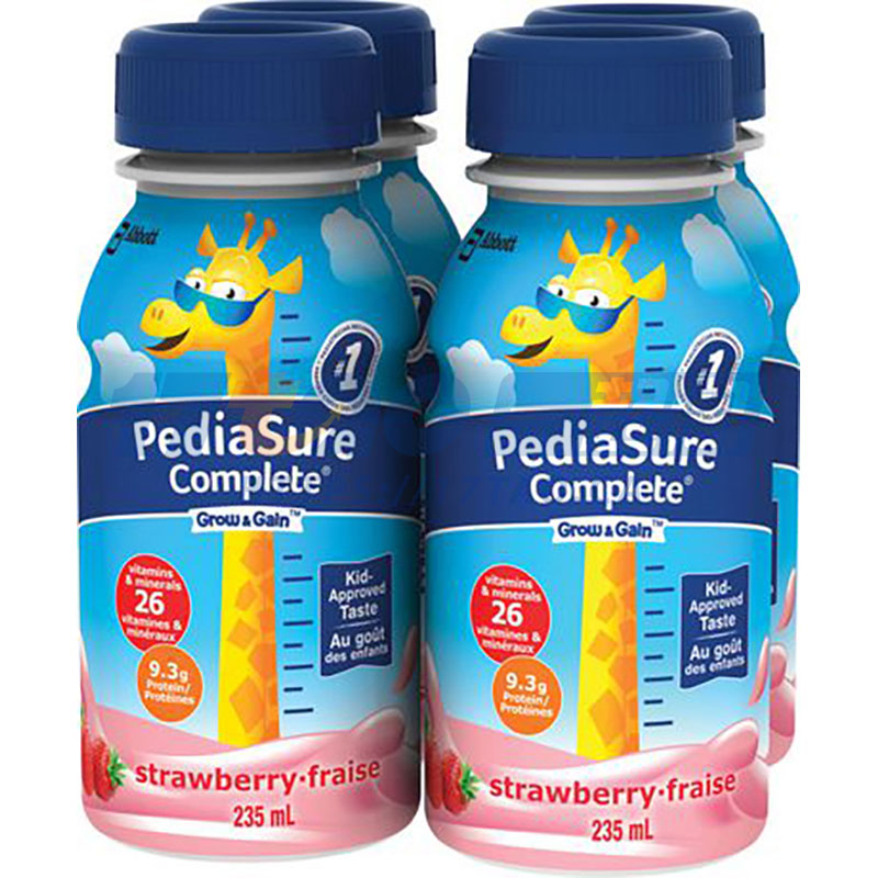 雅培小安素 PediaSure 即喝型液体奶 草莓味 4x235ml 雅培小安素 PediaSure 即喝型液体奶 草莓味 4x235ml