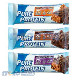 Pure Protein 高蛋白运动代餐能量棒18 × 50 g (1.76 oz)