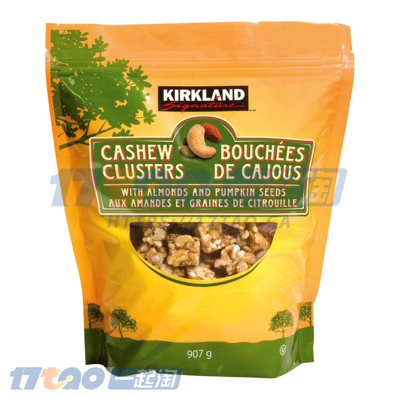 Kirkland Signature Cashew Clusters, 907 g (32 oz) Kirkland Signature Cashew Clusters, 907 g (32 oz)