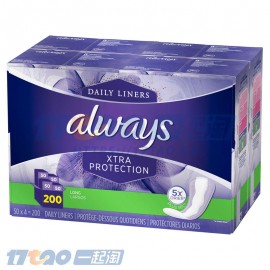Always 超薄卫生护垫200片装
