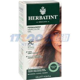 Herbatint 天然植物染发剂 7C Ash Blonde - 135 ml(默认开盒加保护气泡层)