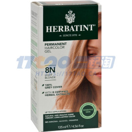 Herbatint 天然植物染发剂 8N Light Blonde - 135 ml(默认开盒加保护气泡层)