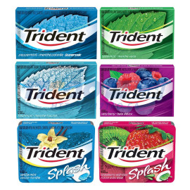 Trident, Sugar-free Gum, Variety Pack, Pack of 24 Trident, Sugar-free Gum, Variety Pack, Pack of 24