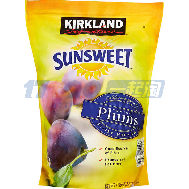 Kirkland Signature Sunsweet Whole Dried Plums, 1.6kg Kirkland Signature Sunsweet Whole Dried Plums, 1.6kg