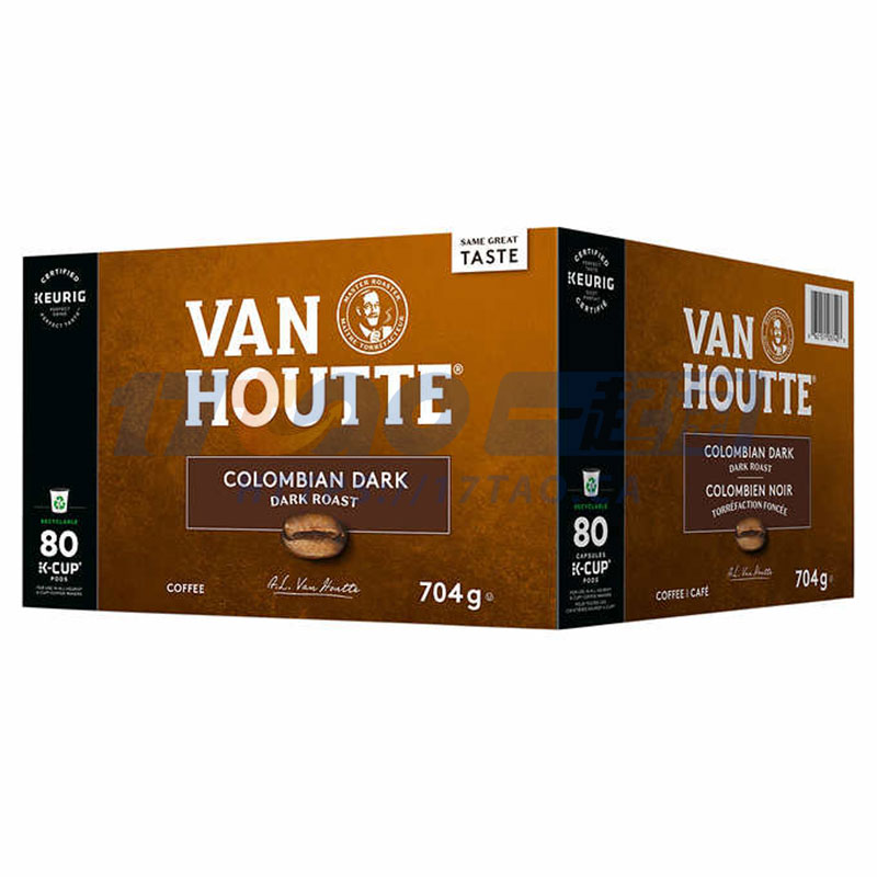 Van Houtte 深度烘焙哥伦比亚咖啡胶囊 80只